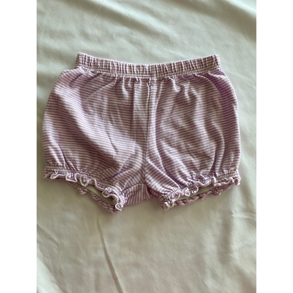 Carters Girls Striped Ruffle Bloomers Size 9m Purple White GCL15230-IGP